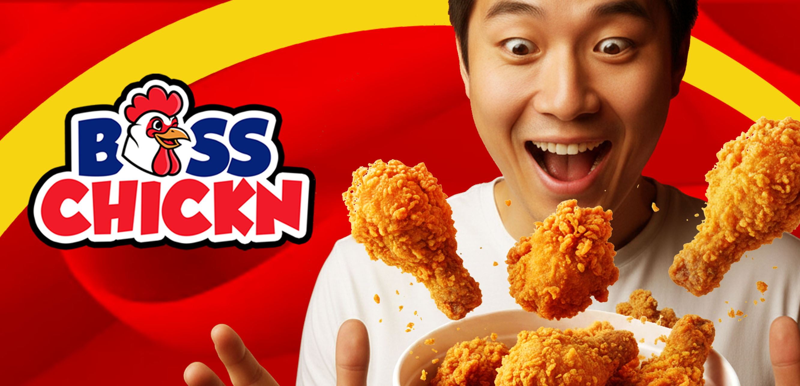 Boss Chickn signature fried chicken bucket